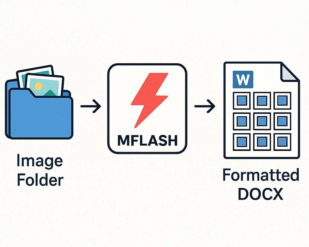 Illustrazione flusso di lavoro MFLASH